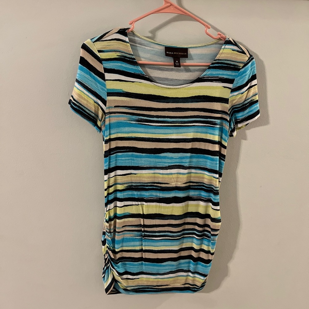 BEAUTIFUL MATERNITY T-SHIRT COTTON SIZE MEDIUM  WOMENS DANA BUCHMAN